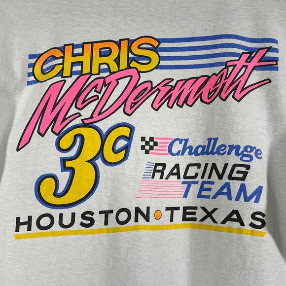 Vintage |‎ Chris McDermott 3c Houston Texas Challenge Racing Team Size XL - Picture 4 of 13